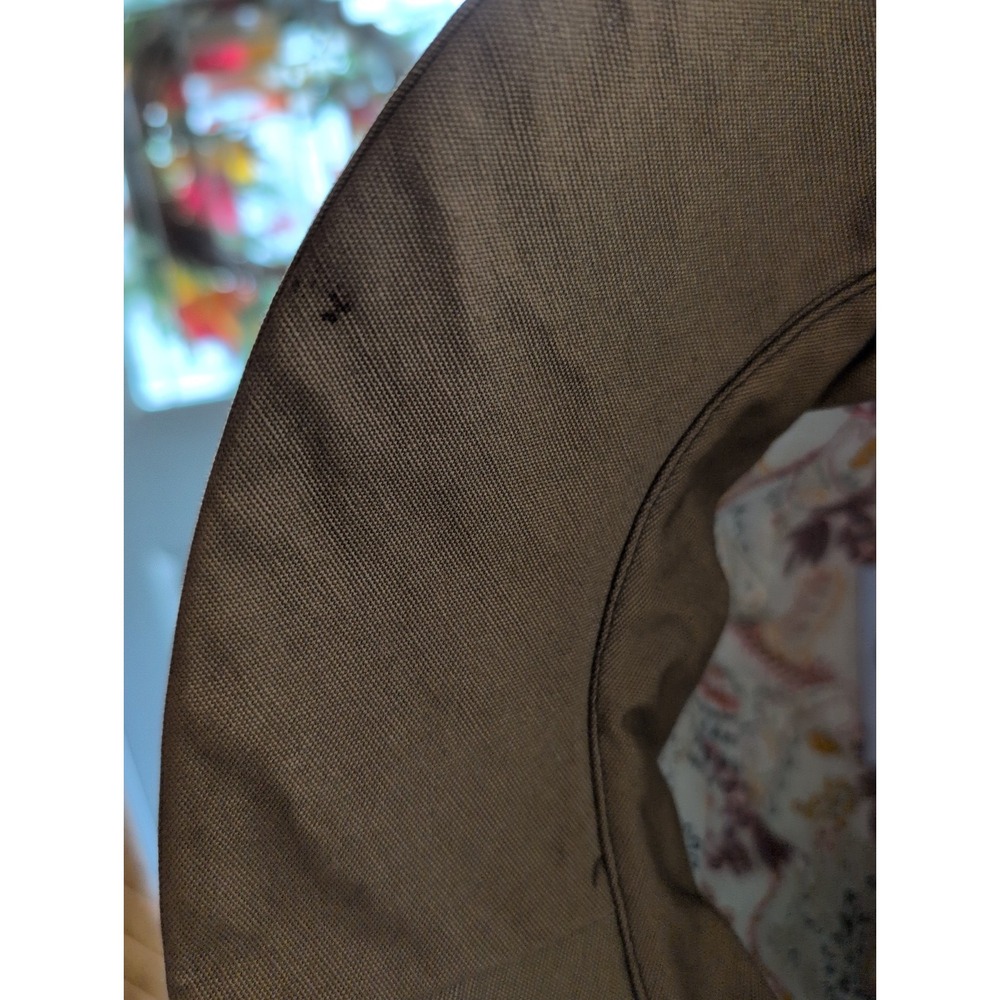 Wallaroo Sonoma Cotton Sun Bucket Hat Lining Tan Hidden Chin Strap Beach Nature - Picture 7 of 10